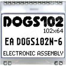 EA DOGS102N-6 / Grafikus LCD kijelző, 102x64, FSTN Positive (EA DOGS102N-6 / ELECTRONIC ASSEMBLY)