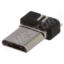 ESB22B112101Z / Micro USB csatlakozó, 5 pin, dugó, USB 2.0, kiöntésre (ESB22B112101Z / ECE)