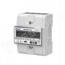 OR-WE-516 / 3 fázisú fogyasztásmérő, IP20, RS485 MODBUS RTU, DIN sínes, max. 80A (OR-WE-516 / ORNO)