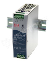 SDR-120-24 / Tápegység, impulzusos, 24V DC, 5A, 120W, DIN (SDR-120-24 / MEAN WELL)