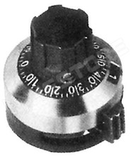 KNOPF635 / 15 fordulatú értékállító potencióméter gomb, 6.35mm, D22.8 x 28mm (MENTOR)