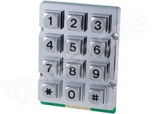 Keypad 12-02 / Billentyűzet, fém, numerikus (ACCORD)