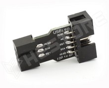 ISP10-6 / ISP10-ISP6 átalakító (adapter) modul, STK500/AVRISP/USBASP