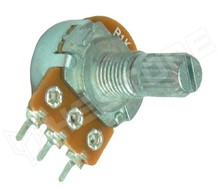 P160KNP-0EC15C1MEG / Potenciométer, reverse logaritmikus, 6mm tengely, 1MΩ, 100mW (TT ELECTRONICS)