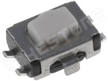 TS4725MV160 / TACT mikrokapcsoló, SPST-NO, SMT, 4.7 x 3.5mm, 2.5mm, fehér (CANAL ELECTRONIC)
