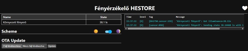 Fényérzékelő lux