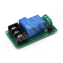 RELC-1CH-UNI-H/L-12V / Univerzális 12V relé modul, 1 csatorna, optocsatolóval, vezérlő jel: Opcionális (jumper)