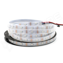 WS2813B-LS-30-IP67-WH / WS2813B RGB vezérelhető LED szalag, 30 LED/m, IP67, műanyag burkolat, fehér PCB