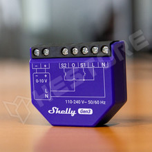 SHELLY-PLUSDIM010V-R3 / Shelly Dimmer 0/1-10V PM GEN3, WiFi-s okos vezérlő modul (FG3800235261750 / SHELLY)