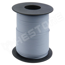 105-9-100 / Vezeték, tömör, huzal, Cu, 1 x 0.2mm2, PVC, szürke, 100m/tekercs (105-9-100 / DONAU ELEKTRONIK)