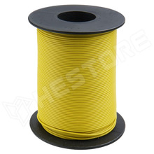 105-3-100 / Vezeték, tömör, huzal, Cu, 1 x 0.2mm2, PVC, sárga, 100m/tekercs (105-3-100 / DONAU ELEKTRONIK)