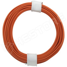 105-7 / Vezeték, tömör, huzal, Cu, 1 x 0.2mm2, PVC, narancs, 10m/tekercs (105-7 / DONAU ELEKTRONIK)