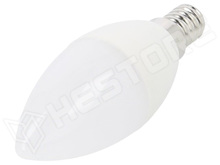 LBG-5.5W-E14-NW / LED lámpa gyertya, természetes fehér, E14, 5.5W, 470lm (VT-172 / V-TAC)