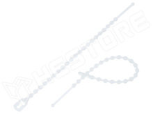 TV-100/2.5 / Kábelkötegelő, oldható (100 db), rücskös, natúr, Ø2.5mm, 100mm hosszú (KSS Wiring)