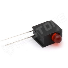 GH-3MM-1-RD / LED foglalat, 90°, 3mm LED-el, piros (GH-3MM1SUR/S530-Z)