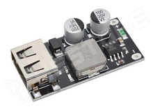 DC-QC3.0-USBA / DC-DC átalakító, gyorstöltő modul USB-vel, QC3.0 + FCP + DCP telefon töltő modul, 12-24V