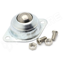 BCASTER-15-10K / Golyós fém támasztó görgő (ball caster), 15.875mm golyóátmérő, max. 10kg terhelhetőség