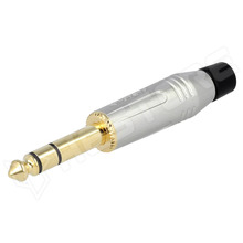 ACPS-GN-AU / 6.3mm Jack dugó, apa, stereo, 3P, aranyozott (ACPS-GN-AU / AMPHENOL)