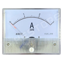 69C9-DC3A-D / Panelműszer, analóg árammérő, Deprez, 80x64x61mm, direkt mérő, 0...3A DC