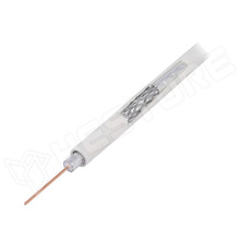 S677WVT / Vezeték, koaxiális, 3x árnyékolt, RG6, tömör CCS huzal, PVC, fehér (S677WVT / TELESTE)