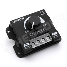DC-DIMMER-30A-WTC / LED szalag dimmer, 12...24V DC, 30A, fedeles sorkapoccsal