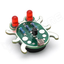 WEEVIL-GN / Világító szemű bogár KIT (építőkészlet), zöld PCB