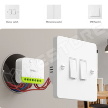 SONOFF-MINI-2GS-ZB / 2-Gang Zigbee Smart Switch – két áramkörös, fázis+nulla mini relémodul, Zigbee (MINI-ZB2GS / SONOFF)