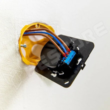 SHELLY-WDB-BLUHTB / Shelly Wall Display - villanykapcsoló, vezérlőpanel, Wi-Fi+Bluetooth, fekete + Shely BLU H&T hőmérő és pára érzékelő (FG3800235264904 / SHELLY)