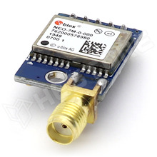NEO-7M-SMA-F / NEO-7M alapú Ublox GPS vevő modul EEPROM-mal, SMA anya