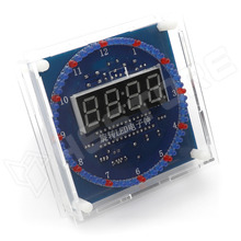 HT-0101 / Digitális óra KIT, LED-es analóg másodperc mutatóval, fényérzékelő, hőmérő, ébresztő funkcióval