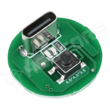 YN-ZLQ-001 / Zseblámpa modul, lítium töltő funkcióval, teljesítmény LED-hez, USB-C