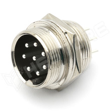 GX20-8P-M / GX ipari csatlakozó, 8pin, apa, aljzat, 20mm