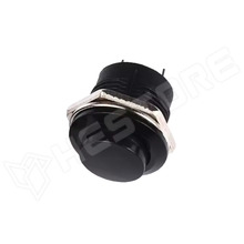 R13-507A-BK / Nyomógomb, nyomó, OFF-(ON), SPST-NO, panelre, Ø16mm, 3A / 250V AC (SCI)