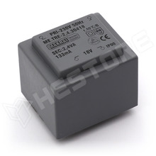 1x18V 2,4VA 230V / PCB transzformátor, kiöntött, EI30, 2.4VA, 230V AC, 18V, 133mA (ME.TRE-2,4.30418 / MAKRAI Elektronik)