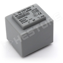 1x9V 2,7VA 230V / PCB transzformátor, kiöntött, EI30, 2.7VA, 230V AC, 9V, 0.3A (TRE-2,7.30509 / MAKRAI Elektronik)