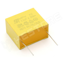 MKP-X2-3U3R27/310 / Fólia kondenzátor, polipropilén (PP), 3.3µF, 310V AC, 27.5mm, THT (MKP-X2-3U3R27/310)