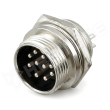 GX16-10P-M / GX ipari csatlakozó, 10pin, apa, aljzat, 16mm