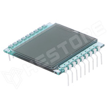 LCD2.0-13 / LCD kijelző, 7 szegmenses, 2 digit, STN pozitív, 28x30.5x1.1mm (DE 112-RS-20/6,35 / DISPLAY ELEKTRONIK)