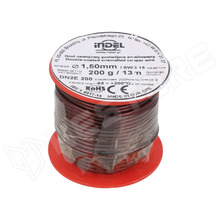 DN2E1.50-200G / Tekercselő huzal, duplán zománcozott réz, Ø1.5mm, 13m, 0.2kg (DN2E1,50-200G / INDEL)
