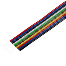 AWG26-10C / Szalagkábel, 10-erű, színes, AWG26, 0.12mm2 (TLWY10/0.12 / BQ CABLE)