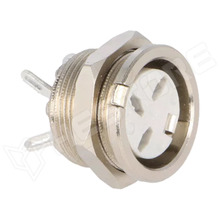 650-0300 / Csatlakozó, DIN, aljzat, anya, panelre, 3P, 180° (650-0300 / DELTRON)