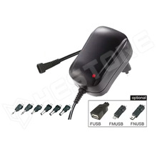 THA GPA10 / Univerzális adapter, hálózati, 3 / 4.5 / 5 / 6 / 7.5 / 9 / 12V DC, 1A