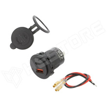 PA0330 / USB tápegység, USB-A QC 3.0 aljzat, USB-C PD aljzat, 2x30W, Ube: 12...24V DC (PA0330 / LOGILINK)