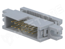 DS1015-14MN0A / Szalagkábel csatlakozó, 14pin, IDC, apa, dugó, fogantyúval (DS1015-14MN0A / CONNFLY)