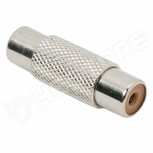 H05394 / RCA toldó adapter, RCA aljzat - RCA aljzat, fém kivitel (05394)