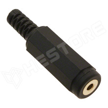 SR-2501 / Csatlakozó, 2.5mm jack dugó, anya, sztereo, forrasztható (Same Sky)