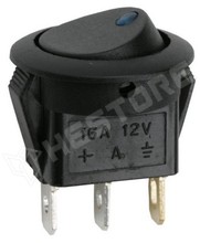 GK-42 BL / Kapcsoló (billenő, 1ák., LED-es) ON-OFF