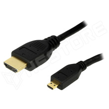 CH0031 / HDMI 1.4 kábel, HDMI micro dugó, HDMI dugó, 1.5m, fekete (CH0031)