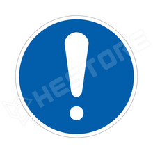 ISO7010-M001-100 / Általános utasítás, rendelkező matrica, Ø100mm