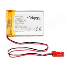 AKY0300-LP303040 / Akkumulátor, Li-Po, 3.7V, 320mAh, 3x30x40mm (AKY0300 / AKYGA BATTERY)